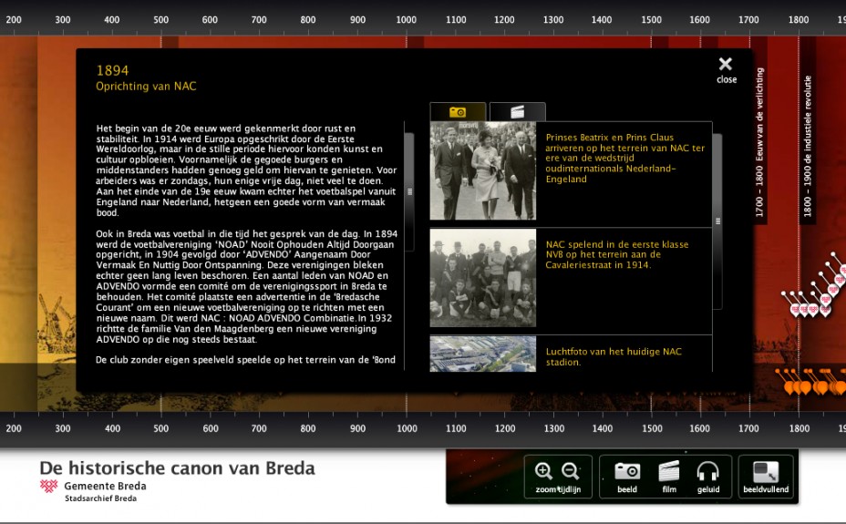 Tijdlijn Historische Canon van Breda - Stadsarchief Breda
